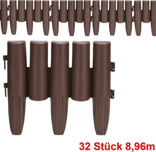 Beeteinfassung 4er-Set Braun 8,96m - Bild 1