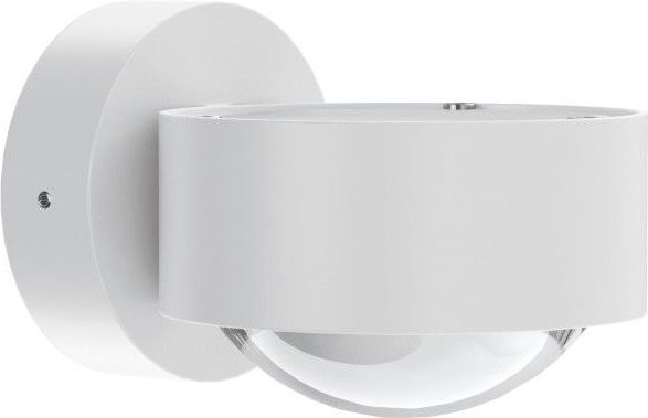 Top Light Puk Mini LED-Wandleuchte in Weiß Matt mit Glaslinse und warmweißem Licht (2700K) - Bild 1