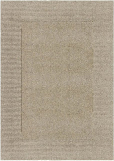 Flair Rugs Wollteppich Wool Border in Beige, B/T: 160 x 230 cm - Bild 1