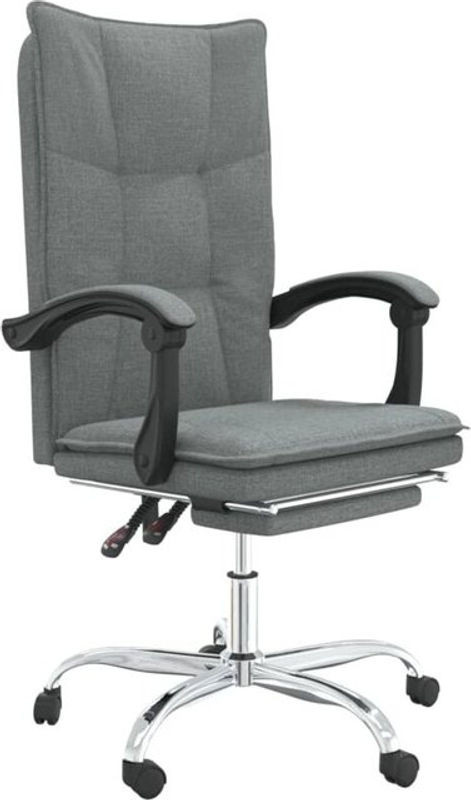 VIDAXL Schreibtischstuhl in Anthrazit und Grau mit Stoffbezug und modernem Design - Bild 1