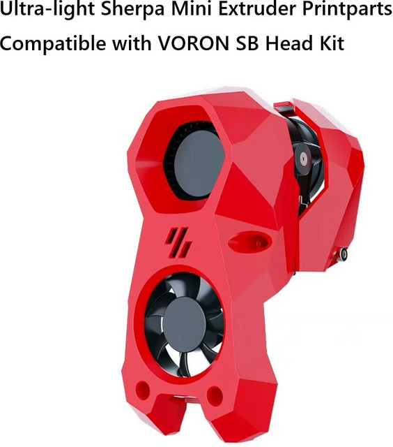FYSETC Sherpa Mini Extruder Druckteile in Rot für VORON SB Head Kit - Bild 1