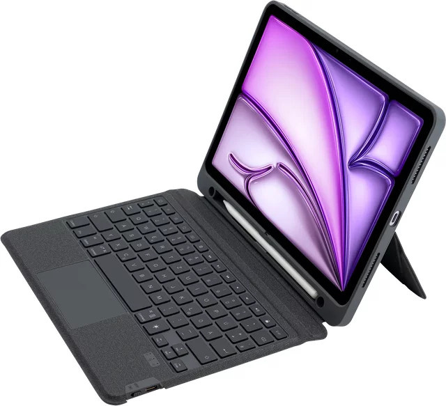 Shockguard Bluetooth Keyboard Folio für iPad Air 11 und iPad Pro 11 in Schwarz - Bild 1