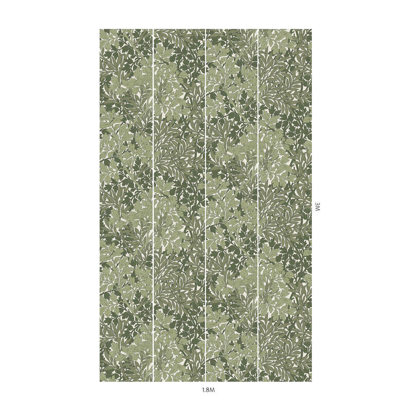 House of Hackney Tapete Foliage Magna Apple in Grün mit botanischem Floral-Design als Wandbild aus Vlies, B/H: 300 x 180 cm - Bild 4