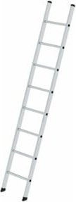 MUNK Aluminium-Anlegeleiter mit 8 Sprossen in Silber - Bild 1