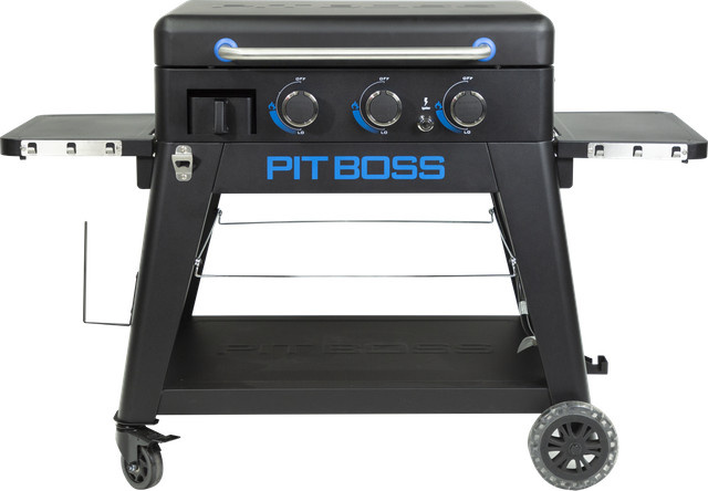 Pit Boss Gasgrill ULTIMATE 3Brenner Planchagrill LiftOff Griddle mit Keramik und Edelstahl sowie ausklappbaren Seitenablagen - Bild 1