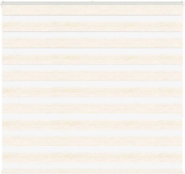 vidaXL Doppelrollo Day & Night in Marmorbeige aus Polyester, Breite: 155 cm, Höhe: 150 cm - Bild 1