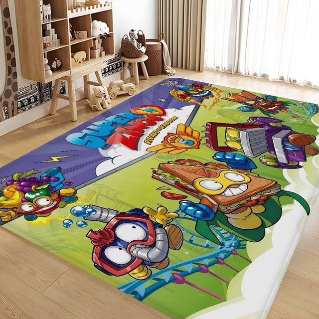 Weiche Cartoon Super Zings Badezimmer Matte in Multicolor als Anti-skid Fußmatte für Schlafzimmer und Waschküche - Bild 1