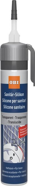 OBI Sanitär-Silikon Transparent, Schimmelresistent, 100 ml - Bild 1