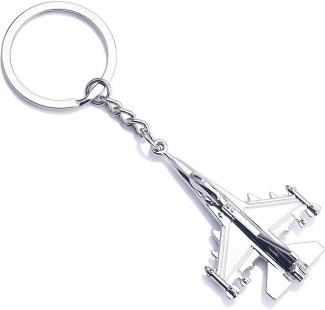 Schlüsselanhänger Legierung, silber, Unisex - Bild 1