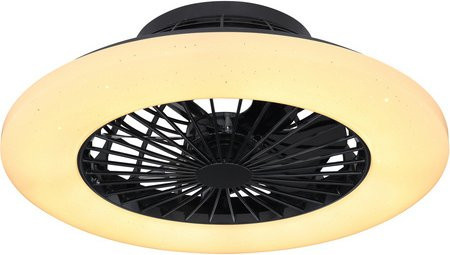 Globo LED-Deckenventilator Travo in Schwarz Matt mit Fernbedienung, Durchmesser: 50 cm, Höhe: 17,5 cm - Bild 3