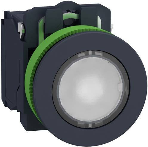 Schneider Electric XB5FWCUST03 Leuchtdrucktaster aus Kunststoff in Schwarz, bündig montiert, IP69K Schutzart - Bild 1