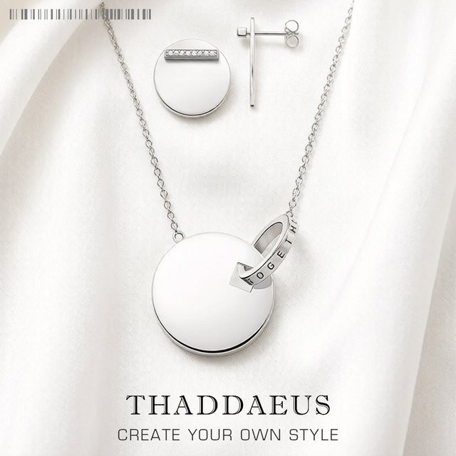 Thaddaeus Schmuck-Set Halskette und Ohrring, 925 Silber, Damen - Bild 1