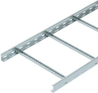 OBO Bettermann Kabelleiter Grau, L: 3 m, B: 50 cm, H: 6 cm - Bild 1