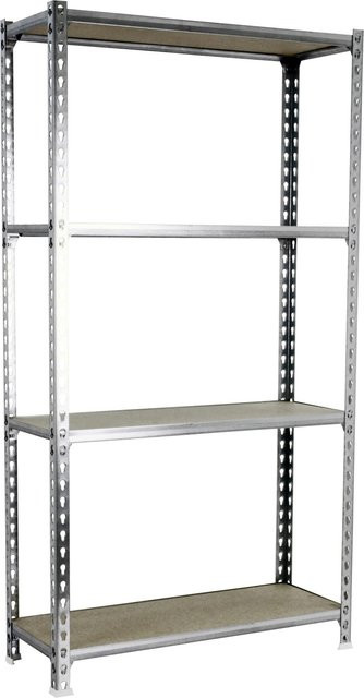 PROREGAL Schwerlastregal Mid Muli mit 4 Fachböden, silber, H x B x T: 150 x 120 x 50 cm - Bild 1