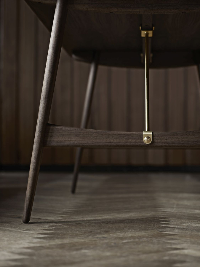 Carl Hansen & Søn And Son BM1160 Hunting Esstisch in Braun mit Metallgestell, B/T/H: 210 x 82 x 74 cm - Bild 2