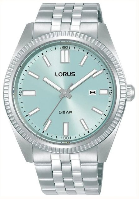 Lorus Herrenuhr, Quarz, Edelstahl, Blau, 42 mm, 5 ATM - Bild 1