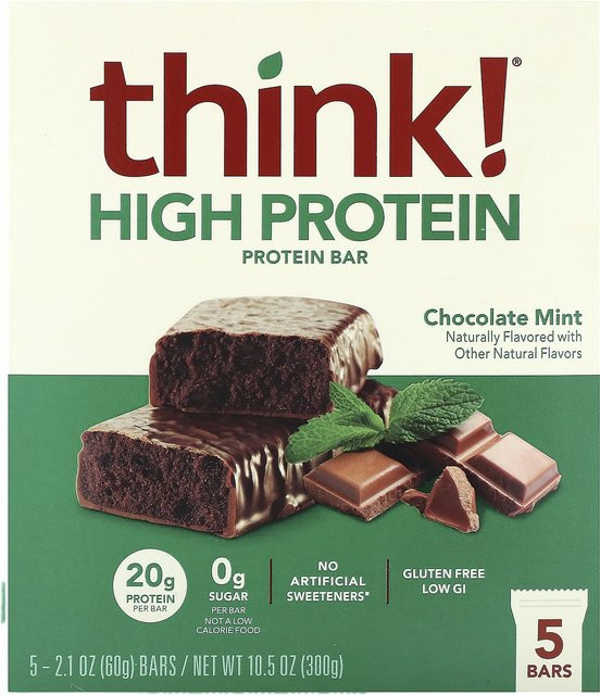 Denken! High Protein Riegel Schoko-Minze 5 x 60 g - Bild 1