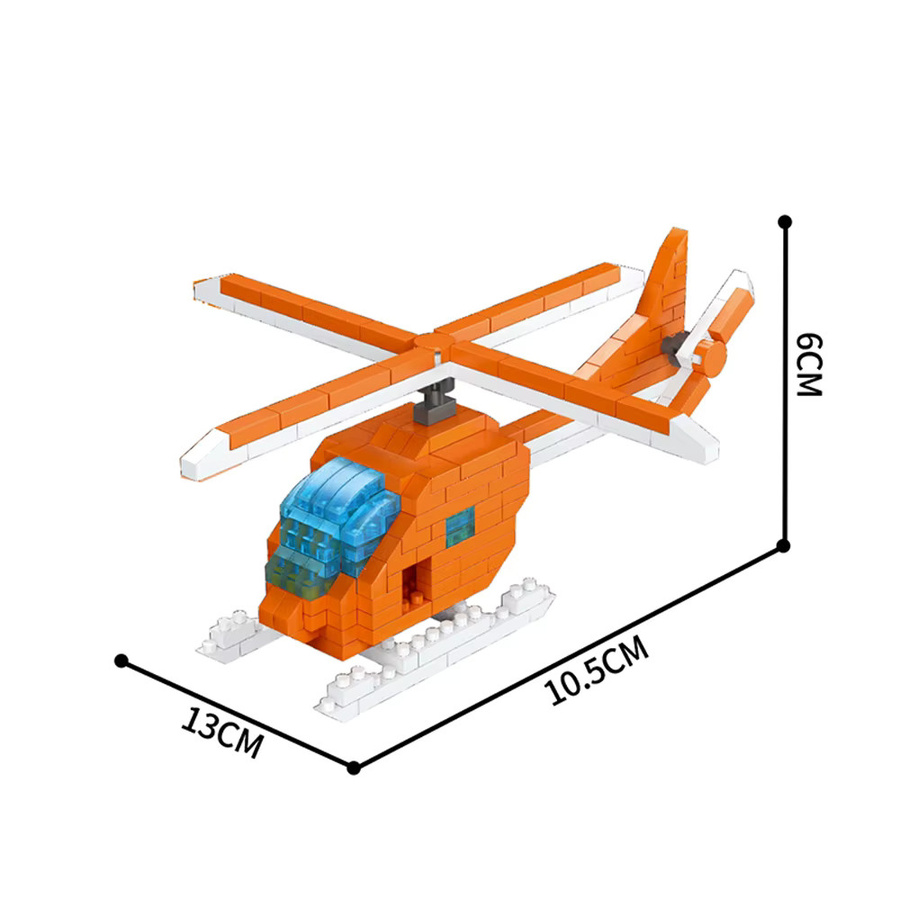 Doubuilt Mikro-Mini-Flugzeug-Bausatz, Flugzeugmodell, Blau, Kunststoff - Bild 2