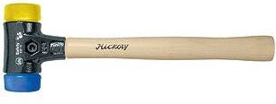 Wiha Schonhammer Safety weich und mittelhart mit Hickory-Holzstiel und Rund-Schlagkopf 50 mm, Gewicht: 1100 g, Länge: 360 mm - Bild 1