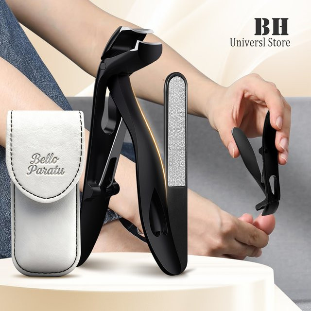 Andvictory Nagelknipser Set mit Nagelfeile, Edelstahl, Glänzend - Bild 1