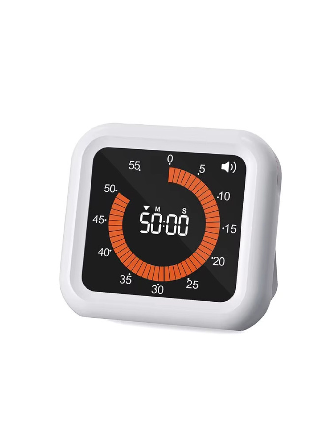 NOKLEAD Visueller Digitaler Timer in Weiß, Multifunktionaler Magnetischer USB-Lade-Timer mit 12-Stunden-Countdown und Stoppuhr für Büro, Klassenzimmer und Küche - Bild 6