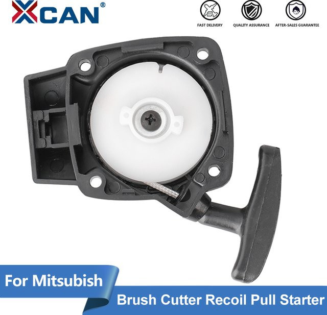 Xcan Starterplatte mit Riemenscheibe als Ersatzteil für Mitsubishi CG260 und BC260 Freischneider und Heckenscheren - Bild 1