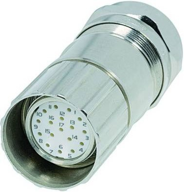 Weidmüller Sensor-Aktor-Datensteckverbinder M23 Buchse gerade, silber - Bild 1