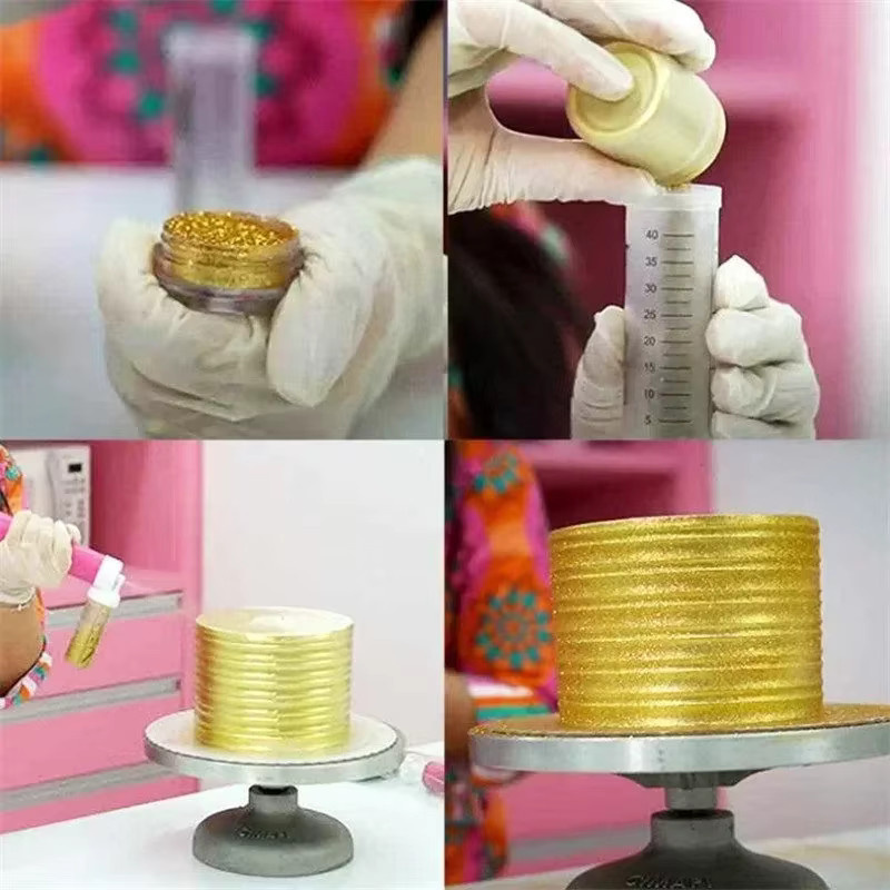 Manuelle DIY Kuchen-Sprühpistole in Lila zur Kuchen-Färbung mit Airbrush-Pumpe - Bild 2