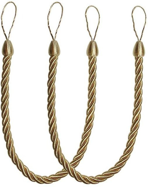 Handgefertigter Vorhangraffhalter Belavenir mit Clip-Schnalle in Gold - Bild 1