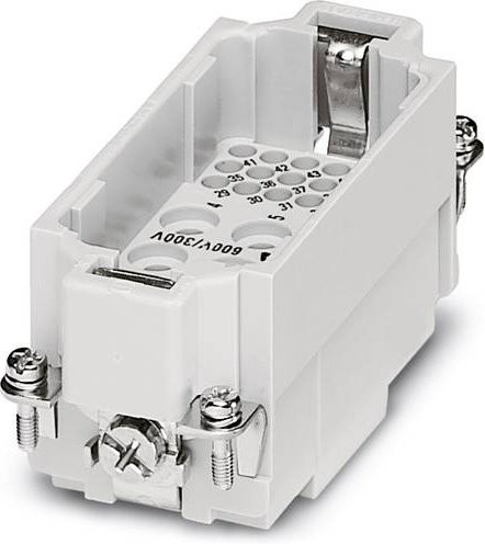 Phoenix Contact Steckereinsatz HC-K 6 + 36 + PE in Weiß (1636376) zum Crimpen - Bild 1