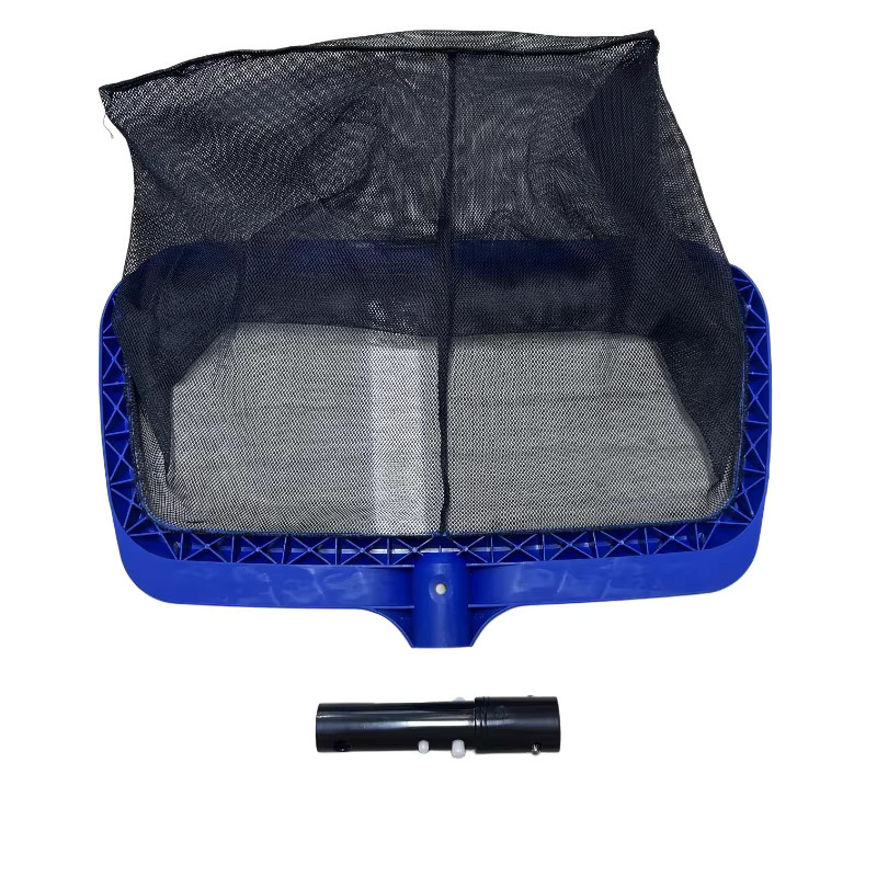 Deep Pocket Pool Spa Leaf Skimmer Rake Net mit abnehmbarem Griff in Blau - Bild 4