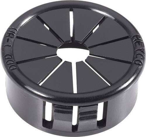 PB Fastener AF1000 Kabeldurchführung aus Polyamid in Schwarz mit maximalem Klemm-Ø 19mm und maximaler Plattenstärke 3,2mm - Bild 1