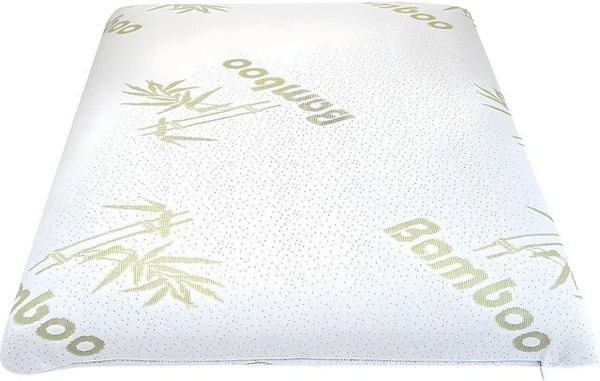 NATUREA Kopfkissen Douceur aus Memory-Foam mit abnehmbarem Doppeljacquard-Bezug, Weiß, Breite: 60 cm, Höhe: 12 cm, Tiefe: 60 cm