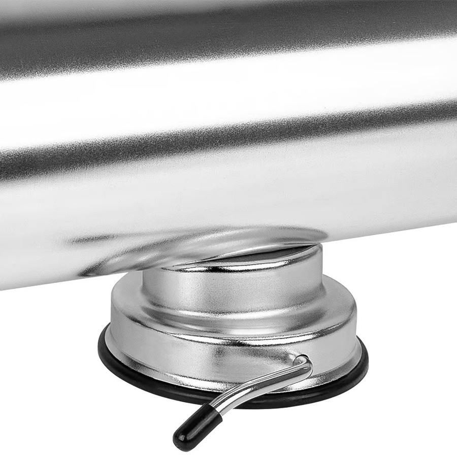 Wurstfüller Metzgermeister von Moderne Hausfrau, 2,5 l, Silber, mit Saughalter und 3 Aluminium-Füllrohren - Bild 3