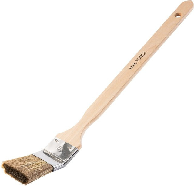 LUX-TOOLS PRO Eckenpinsel Lasur mit synthetischen Borsten und Holzgriff, Breite: 50 mm - Bild 1