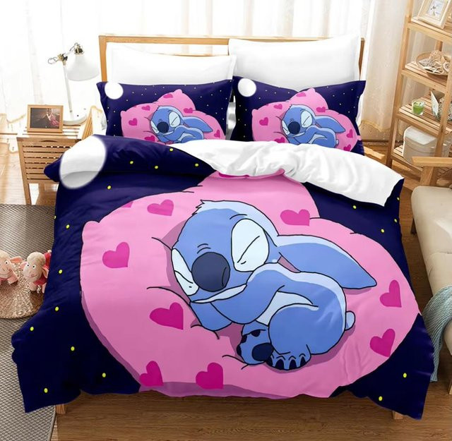 Monika Chen Bettwäsche-Set mit Anime Cartoon Print, 3-teilig, Multicolor, B/H: 135 x 200 cm - Bild 1