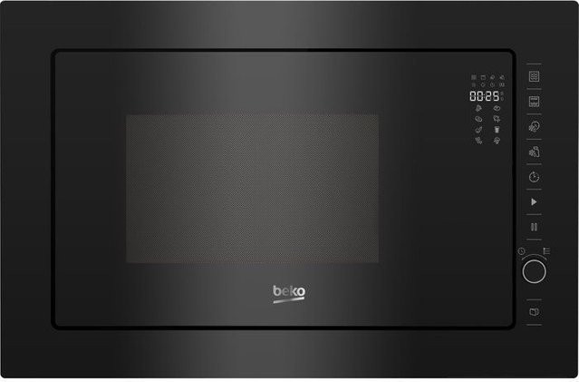 Beko Einbau-Mikrowelle mit Grill BMGB25333BG in Schwarz und Edelstahl, B/H/T: 59,5 x 39,2 x 38,8 cm - Bild 1
