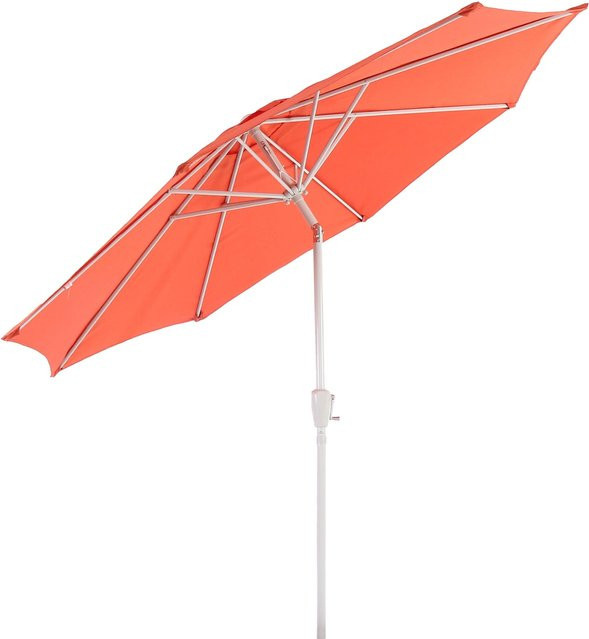 MCW Sonnenschirm Asti neigbar aus Polyester und Alu in Terracotta mit Ø 3 m - Bild 1