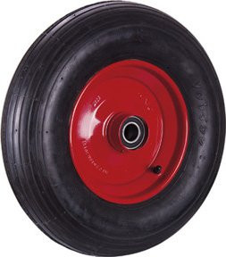 VARIOfit Luftrad Schwarz-Rot aus Stahl Durchmesser: 400 mm - Bild 1