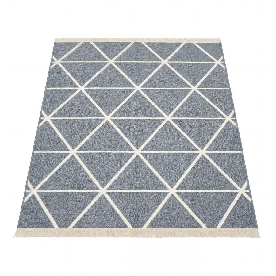 Wendbarer Skyla Teppich in Grau, geometrisches Design, B/T: 80 x 250 cm - Bild 1