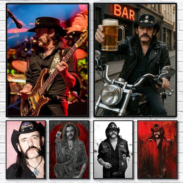 Singer L-lemmy Kilmister Wandkunst Poster selbstklebend für deine Heimdekoration - Bild 1