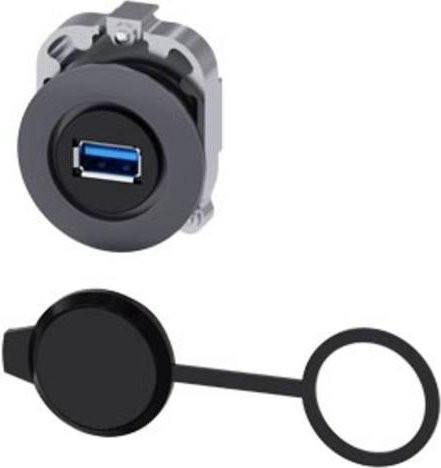 Siemens Anschlussdose 3SU1960-0GA80-0AA0 IP65 aus Metall in Schwarz - Bild 1