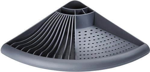 Wenko Eck-Geschirrabtropfer in Grau, B/T/H: 50 x 9 x 35 cm - Bild 3