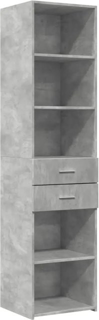 vidaXL Highboard modern in Betongrau aus Holzwerkstoff, B/T/H: 45 x 42,5 x 185 cm - Bild 1