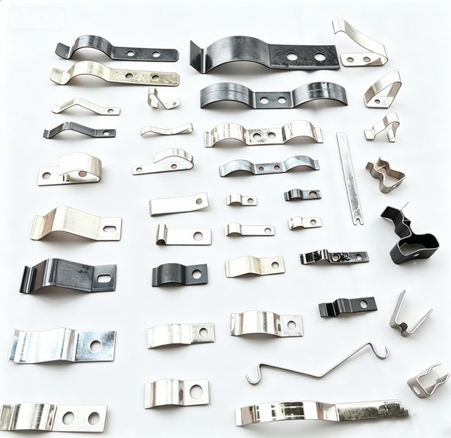 10 Stück FINEWE Federclips aus Edelstahl mit festem Blech als elastische Flachdraht-Bogen-Clip-Feder für Schraubenlöcher - Bild 1