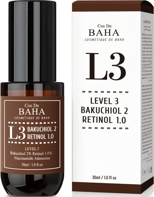 COS De BAHA L3 Ampullen-Serum mit Bakuchiol und Retinol, 30 ml - Bild 1
