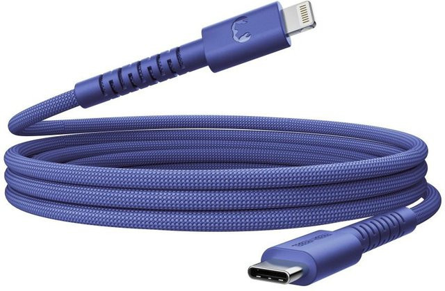 Fresh N Rebel FlexWave USB-C zu Lightning Kabel, geflochtenes Silikon, Farbe: Blue, Länge: 2 m - Bild 1