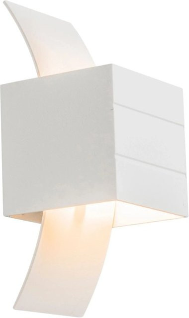 QAZQA Moderne Wandleuchte Amy in Weiß aus Aluminium mit Lichteffekt und dimmbarer G9 Fassung - Bild 1