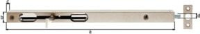 GAH Alberts Rohrkantriegel mit Hebel aus Stahl in Silber, 17 x 250 mm, Hub 15 mm - Bild 1