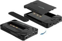 Delock Speichergehäuse für 1 x M.2 NVMe SSD und 1 x 2.5 Zoll SATA SSD/HDD mit USB-C und Klonfunktion, Schwarz - Bild 1